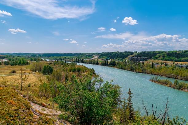 Viewpoint Of The Cochrane Bow River Valley