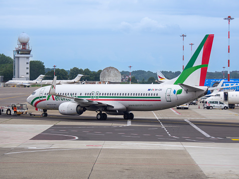 Aeroitalia Boeing 737-800 at Milano Linate international airport