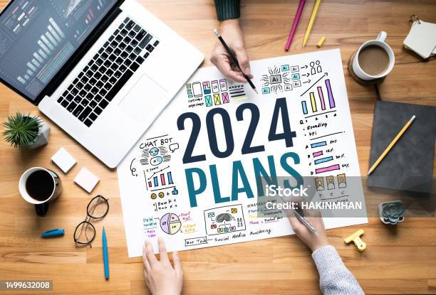 2024 Plans With Vision Of Digital Transformation And Strategymarketing Over View Concepts Stock Photo - Download Image Now
