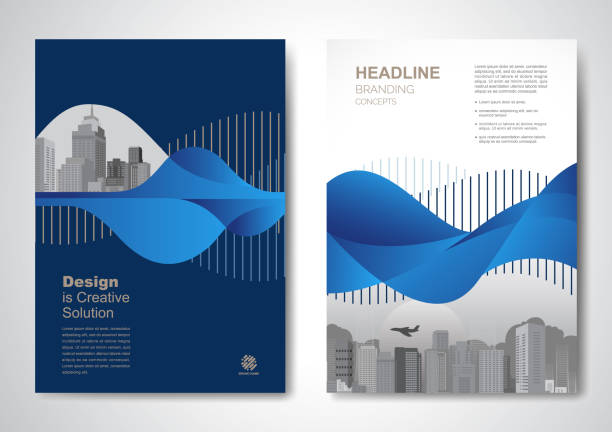 stockillustraties, clipart, cartoons en iconen met vector brochure flyer design layout template - groot bedrijf