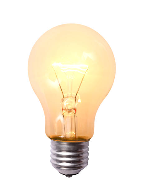 lightbulb - traçado de recorte imagens e fotografias de stock