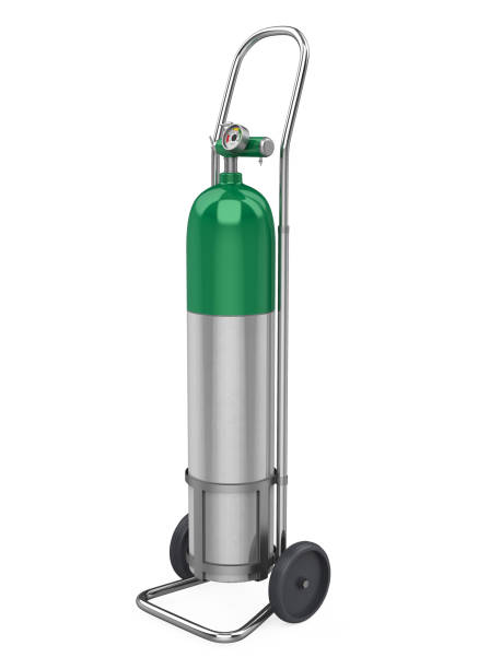 Medical Oxygen Cylinder Isolated
