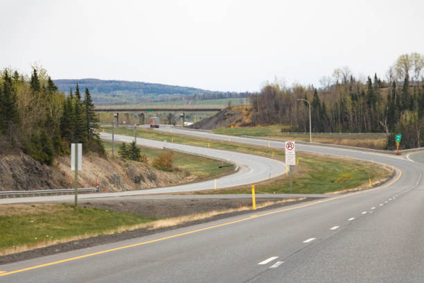 highway through green hills canada