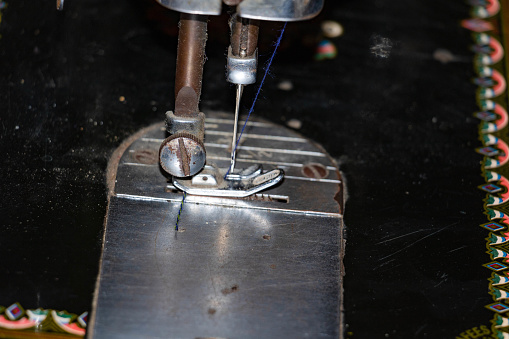 sewing machine closeup