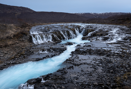 Bruarfoss waterfall in South Iceland