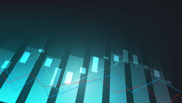 istock Financial business statistics with bar graph and candlestick chart show stock market price 1499649058