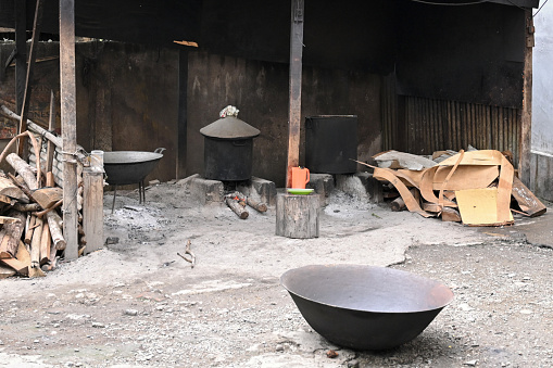 Traditional kitchen in an orphanage or dayah