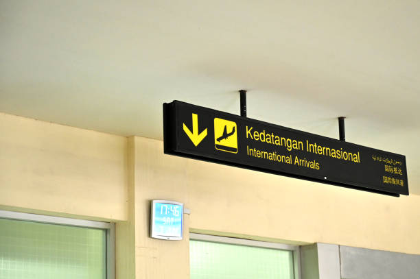 istock International arrival directions at the airport 1499655819