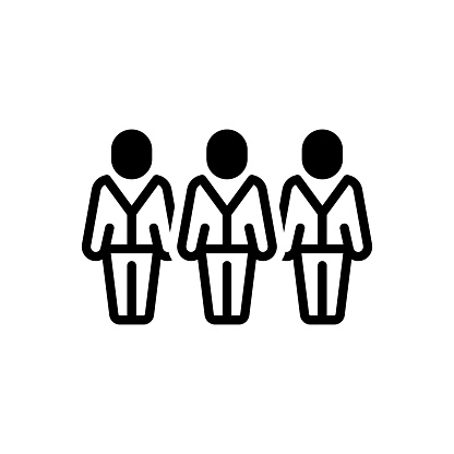 Icon for trio, threesome, three, triumvirate, triumvirate, triad, troika, people, team, group, leadership