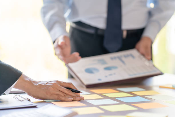 istock Business People brainstorming Meeting Design Ideas use post it notes to share idea professional investor start up project business brainstorming planning in office 1499659460