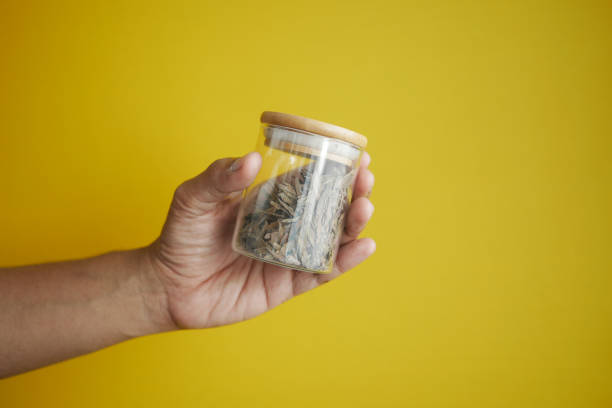 istock Dry tea leaves in a jar 1499664316