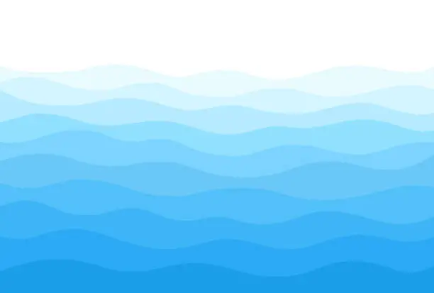 Vector illustration of Abstract background with waves