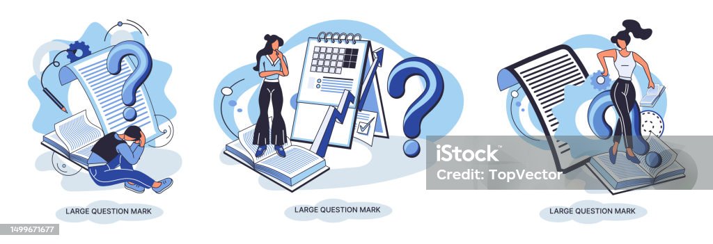Ladge Question Mark Problem And Solution Concept Metaphor Ask Questions ...