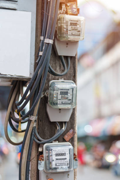 istock Electric Meter for home electrical appliances. electricity usage audits for energy cost at home and office 1499672397