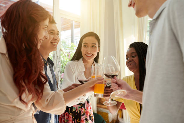 istock Friends Toasting at Party 1499675563