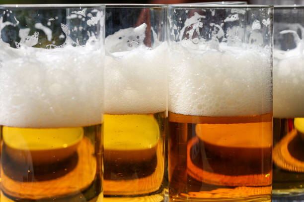 istock Glasses of cold tasty ligth beer 1499677621