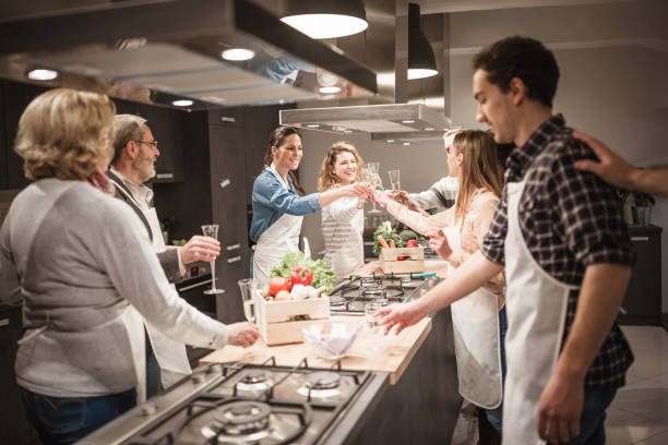 istock Cooking Class Fun: A Group of People Enjoying a Culinary Adventure 1499680620