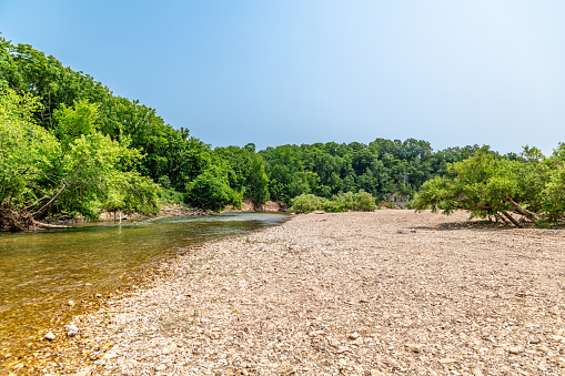 Buffalo National River, Arkansas with pebble bed
