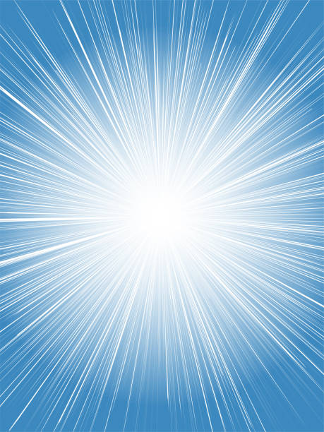istock Concentrated line background of image with vivid color sun rays sparking _ blue _ vertical 1499690266