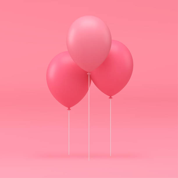 istock 3d pink air balloon glossy heap for birthday party holiday congratulations realistic vector 1499693614