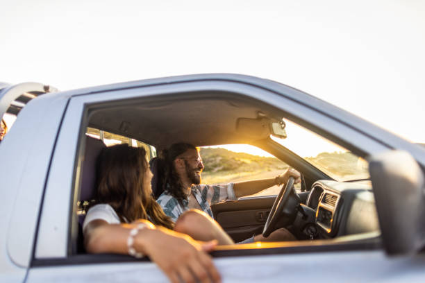 istock Couple on a summer road trip 1499700287