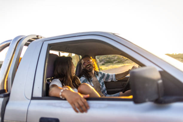 istock Couple on a summer road trip 1499701777