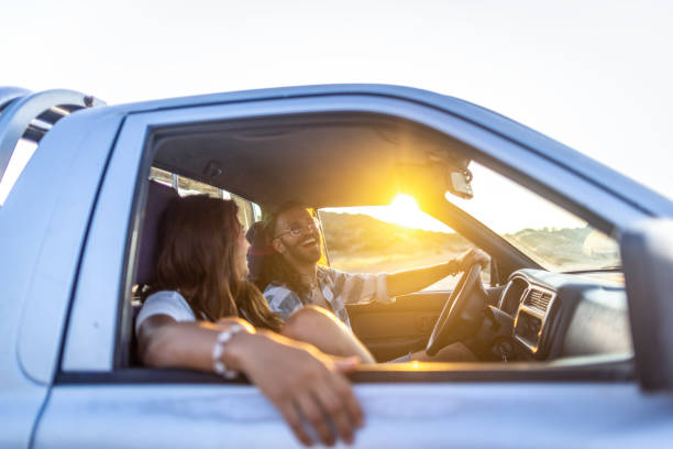 istock Couple on a summer road trip 1499702728