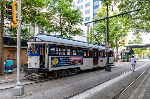 Old city tram in San Francisco - California, United States