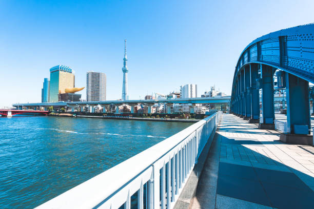 istock Asakusa bridge with Sumida river and Skytree 1499703848