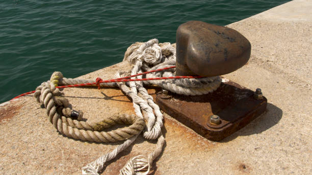 istock mooring bollard in a port 1499704705