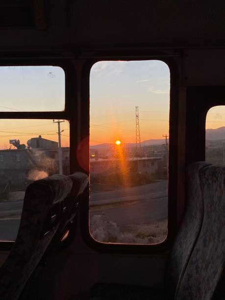 istock Sunrise view from the bus window 1499705529