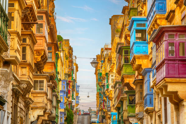istock Traditional Bay Windows of Valletta 1499708238