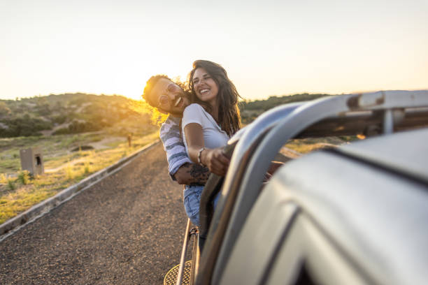 istock Couple on a summer road trip 1499709322