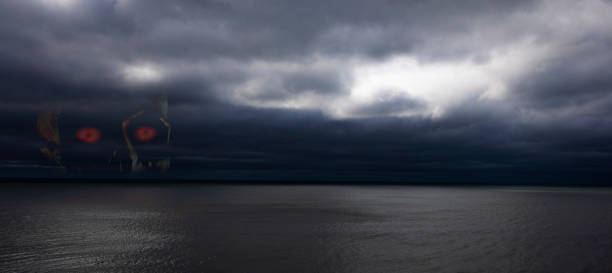 istock Dangerous skull in the clouds of a storm 1499711421