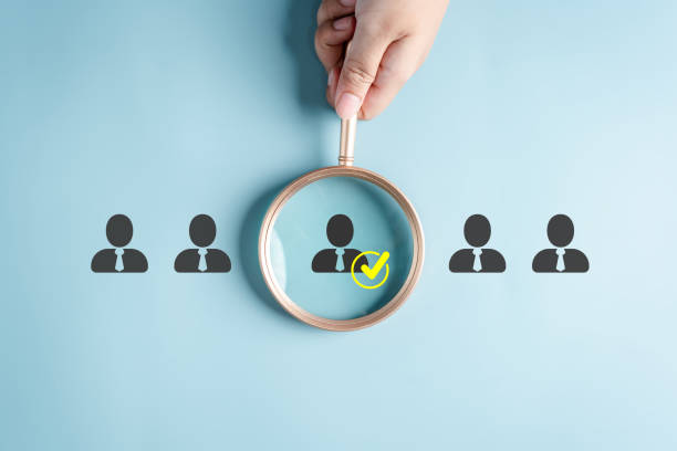 istock Human resources recruiting with online technology. unemployment finding job search for resume register job interview. HR and HRM for New Career. 1499713981