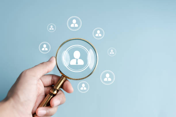 istock Human resources recruiting with online technology. unemployment finding job search for resume register job interview. HR and HRM for New Career. 1499714025