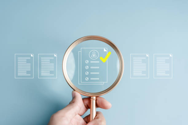 istock Human resources recruiting with online technology. unemployment finding job search for resume register job interview. HR and HRM for New Career. 1499714041