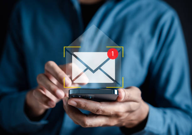 istock Email Sending online connection network, businessman using online letter contact and communication, email icon, email marketing, send e-mail or newsletter, online working internet network. 1499714060