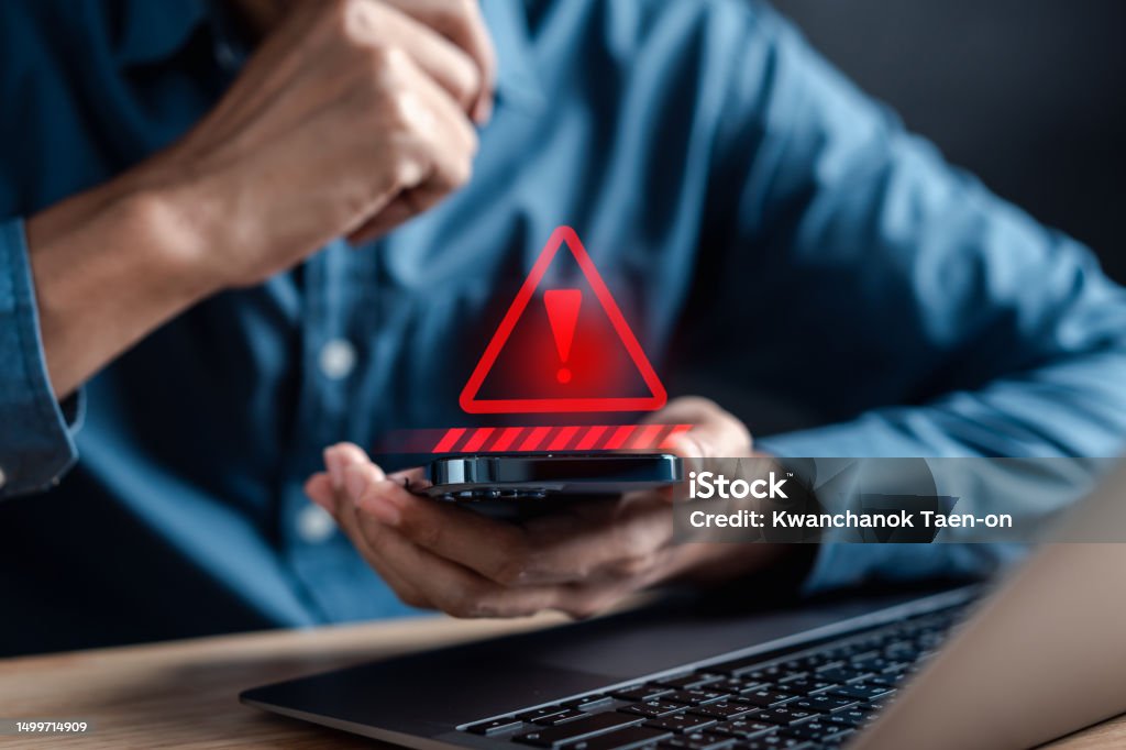 Attacker Error System Warning Error Popup And Maintenance Showing Cyber Attack On ...