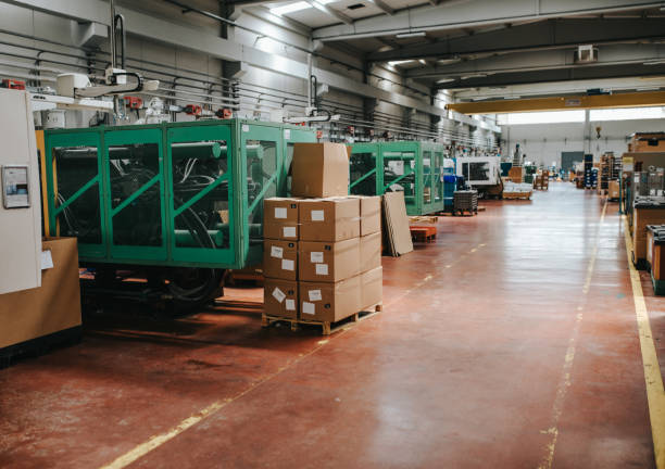 istock View of empty factory with electronics industry manufacturing equipments 1499715652
