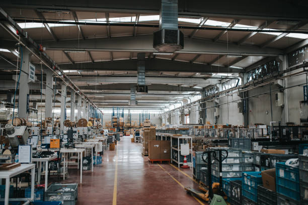 istock View of empty factory with electronics industry manufacturing equipments 1499715654