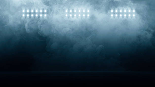 Bright stadium arena lights, Smoke bombs, empty dark scene, neon light, spotlights The concrete floor and studio room with smoke float up the interior texture, night view for display products Bright stadium arena lights, Smoke bombs, empty dark scene, neon light, spotlights The concrete floor and studio room with smoke float up the interior texture, night view for display products sport stock pictures, royalty-free photos & images