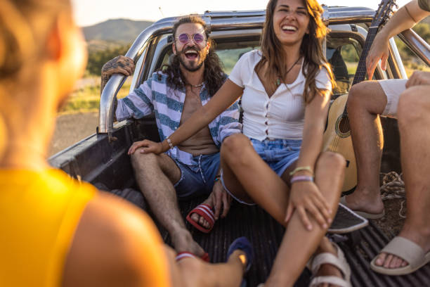 istock Friends enjoying a summer road trip journey 1499717145