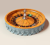 Vintage Antique Roulette Wheel
