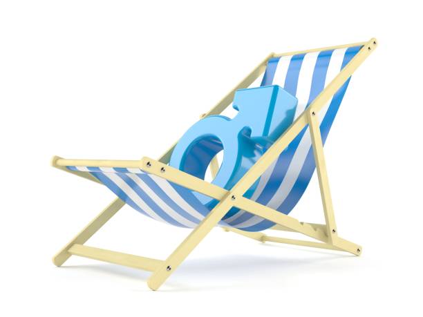 istock Male gender on deck chair 1499722636