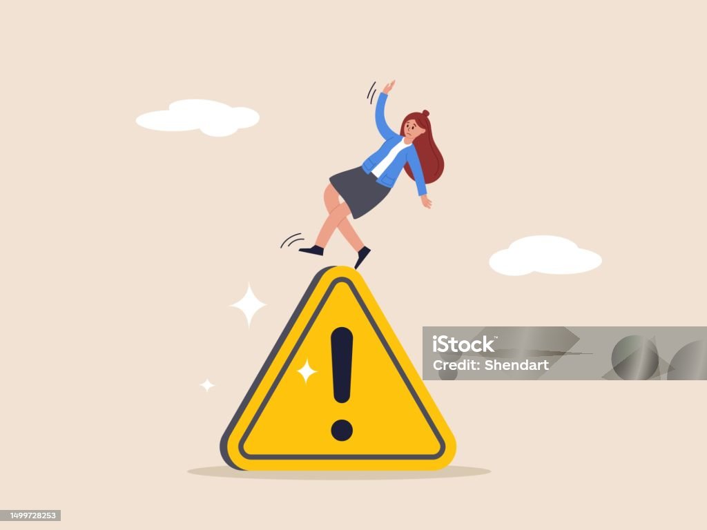 Avoid Danger Concept Mistake Caution Business Risk Or Problem Warning ...