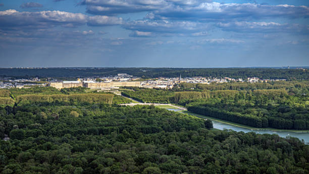 istock Versailles and west of paris from sky 1499729095