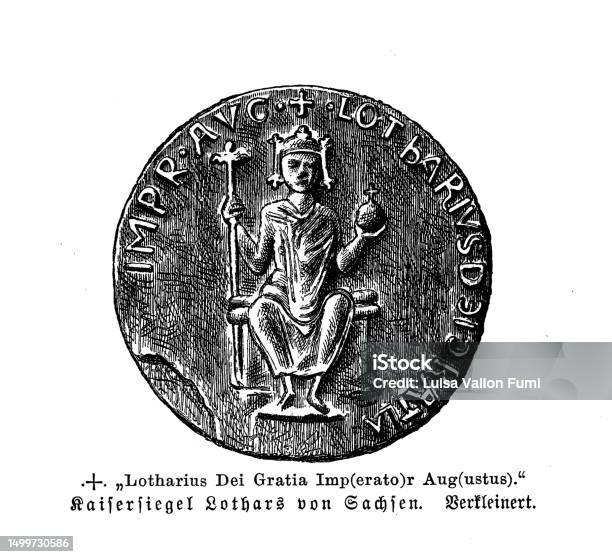 Ilustración de Sello De Lotario Iii Emperador Del Sacro Imperio Romano