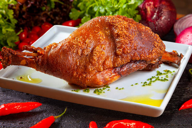 istock Roasted piglet shank, pururuca 1499734797