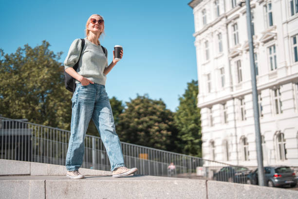 istock Caucasian Woman's Coffee-to-Go Experience In Copenhagen 1499740529